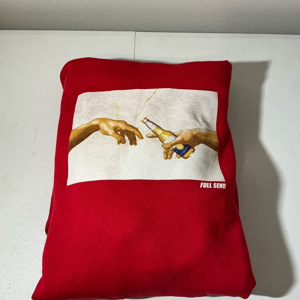 Full Send Red Graphic Sweater